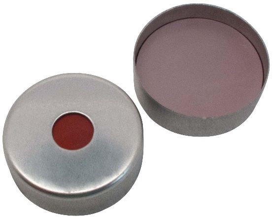 Magnetische Brdelkappe silber lackiert Hochtemperatur-Septum HTS UltraClean