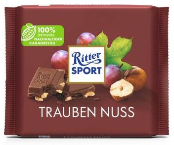 Ritter Sport Schokolade Trauben Nuss 100 g