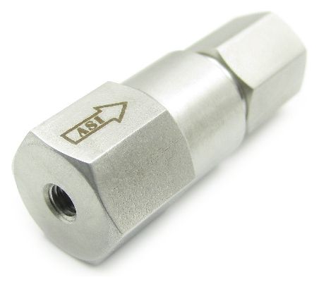 In-Line Check Valve With 316 Ball Cartridge