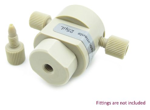 25 L Biocompatible PEEK Static MixerBinary Tee Housing Assembly