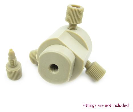 Micro Flow Series Ternary Tee PEEK Housing