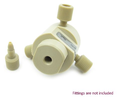 5 L Biocompatible PEEK Static Mixer Ternary Tee Housing Assembly
