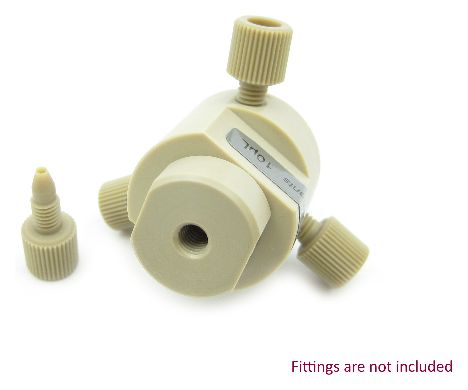 10 L Biocompatible PEEK Static Mixer Ternary Tee Housing Assembly