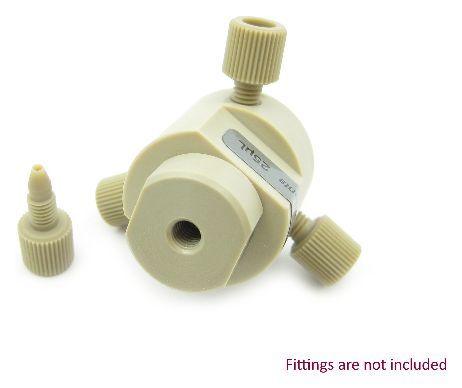 25 L Biocompatible PEEK Static Mixer Ternary Tee Housing Assembly
