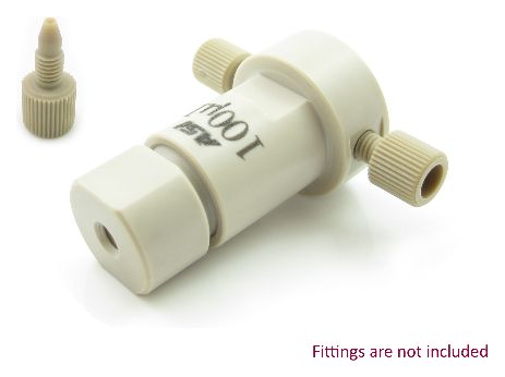 100 L Biocompatible PEEK Static Mixer Binary Tee Housing Assembly