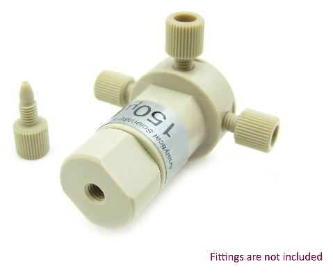 150 L Biocompatible PEEK Static Mixer Ternary Tee Housing Assembly