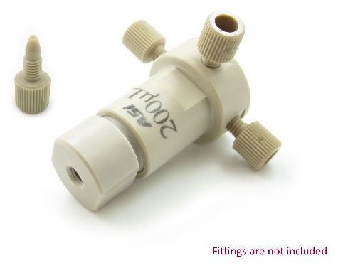 200 L Biocompatible PEEK Static Mixer Ternary Tee Housing Assembly