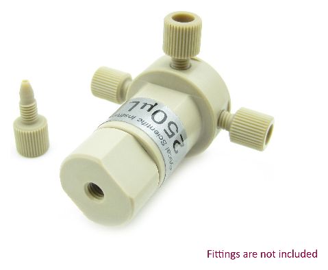 250 L Biocompatible PEEK Static Mixer Ternary Tee Housing Assembly