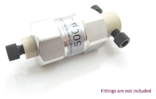 500 L Biocompatible PEEK Static Mixer Binary Tee Housing Assembly 14-28 Flat Bottom