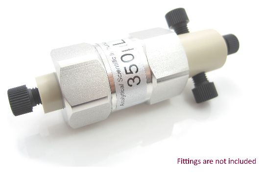 350 L PEEK Static Mixer Ternary Tee Housing Assembly 14-28 Flat Bottom