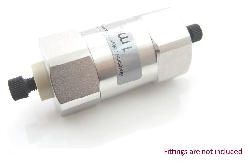 1 mL Biocompatible PEEK Static Mixer In-line Housing Assembly 14-28 Flat Bottom