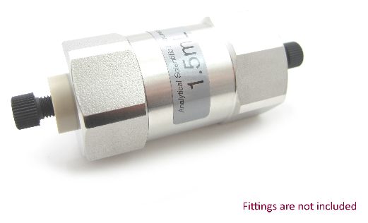 1.5 mL Biocompatible PEEK Static Mixer In-line Housing Assembly 14-28 Flat Bottom