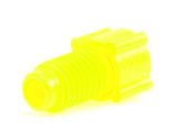 Nut PP flanged yellow