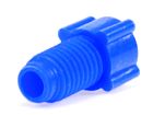 Nut PP flanged blue