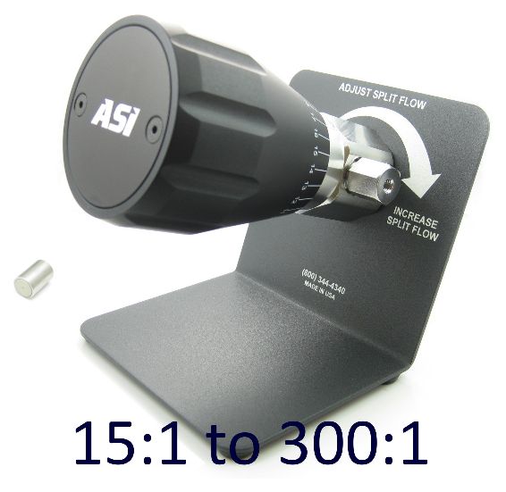 151 to 3001 Split Ratio Analytical Pre-Column Adjustable Flow Splitter