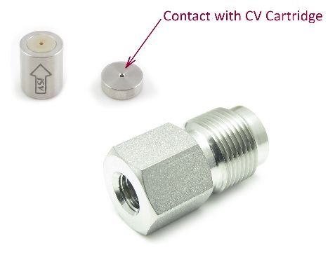 Inlet Check Valve Assembly Varian 212 LC ASI Model 500 Micro Head