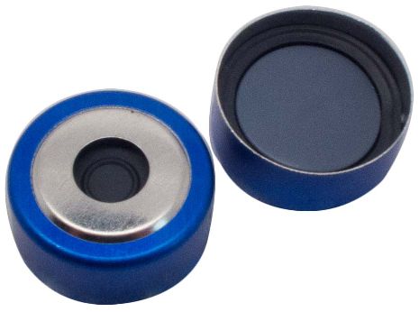 Magnetische Bimetall-Kappe blausilber