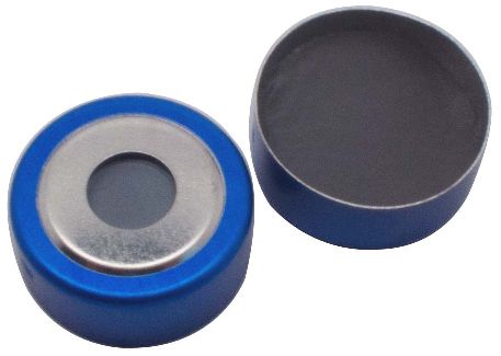 Magnetische Bimetall-Kappe blausilber