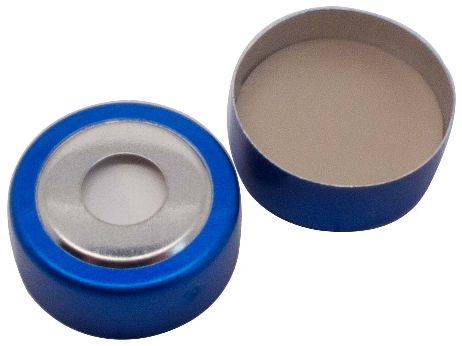 Magnetische Bimetall-Kappe blausilber
