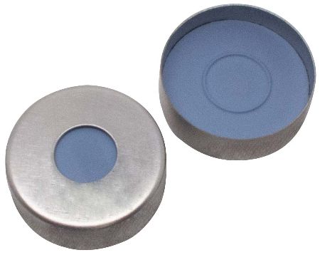 Magnetische Brdelkappe silber lackiert Butyl-Formscheibe