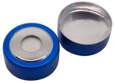 Magnetische Bimetall-Kappe blausilber