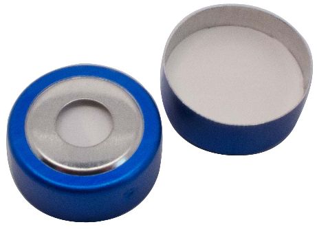 Magnetische Bimetall-Kappe blausilber