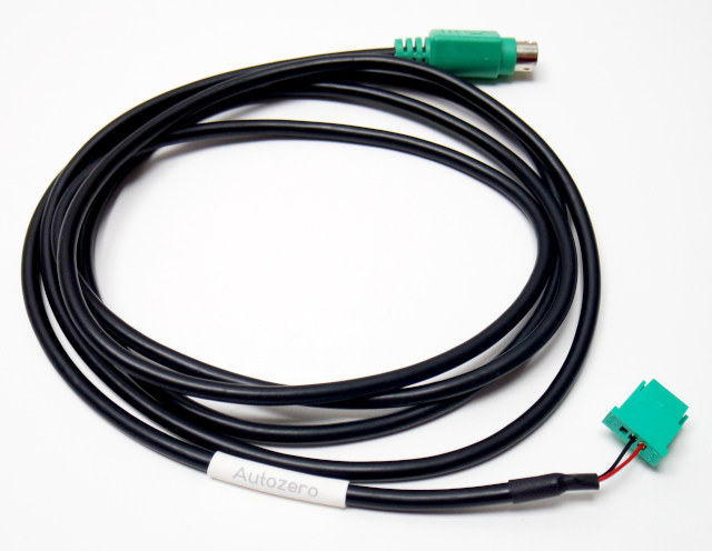 Autozero Kabel grner PS2 mDIN6 Stecker auf Merck-Hitachi Stecker