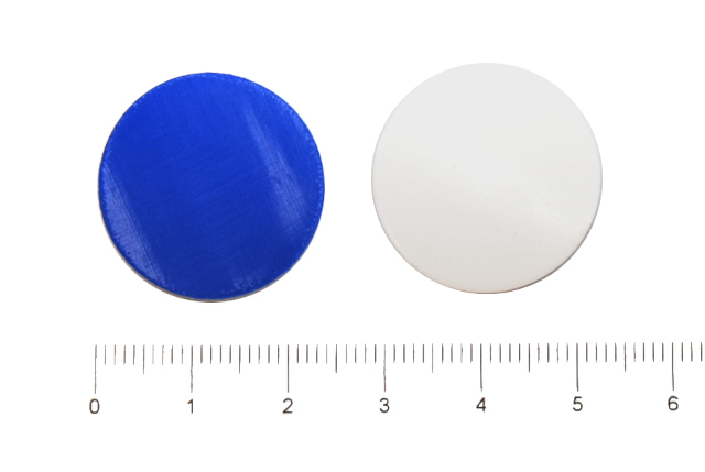 234mm Scheibe Silicon wei PTFE blau 55 shore A 15mm