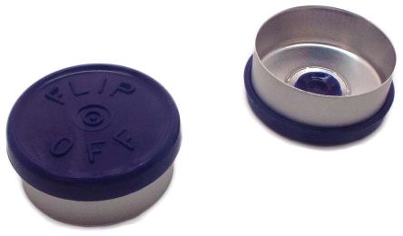 20mm Flip-off Kappe Mittelabriss dunkelblau