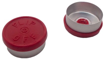 20mm Flip-off Kappe Mittelabriss rot