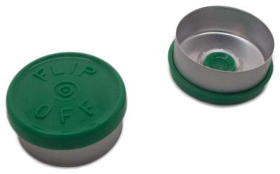 20mm Flip-Off Kappe Mittelabriss grn