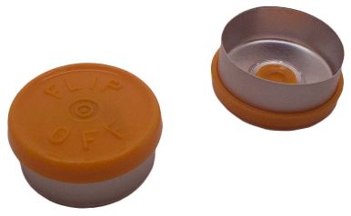 20mm Flip-off Kappe Mittelabriss orange