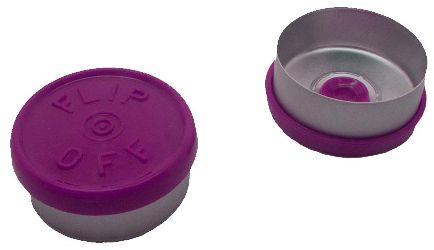 20mm Flip-off Kappe Mittelabriss Violett