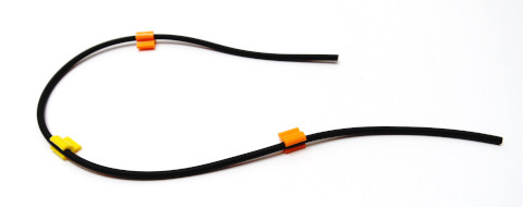 VITON Fluran HCA AutoanalysisMicrobore-Schlauch F-5500-A konfektioniert mit 3 Stoppern