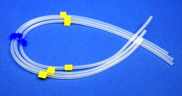SILIKON Platin AutoanalysisMicrobore-Schlauch konfektioniert mit 3 Stoppern