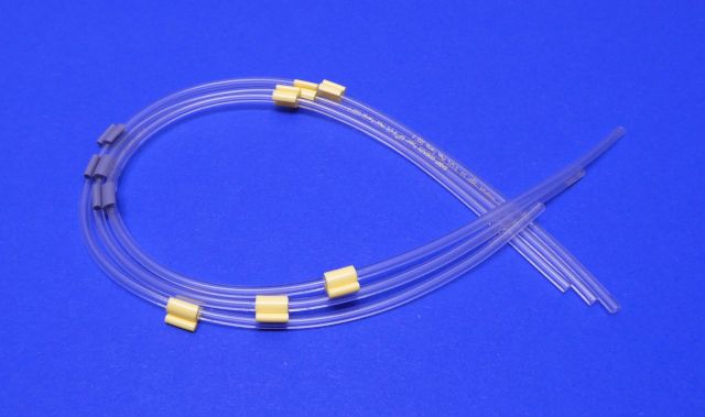 TYGON S3 E-LFL Long Flex Life AutoanalysisMicrobore-Schlauch konfektioniert mit 3 Stoppern