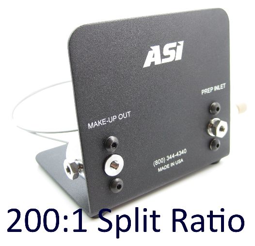 2001 Split Ratio Fixed Makeup-Flow Splitter Prep Inlet Flow 1 - 5 mLmin