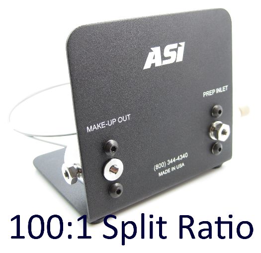 1001 Split Ratio Fixed Makeup-Flow Splitter Prep Inlet Flow 1 - 5 mLmin