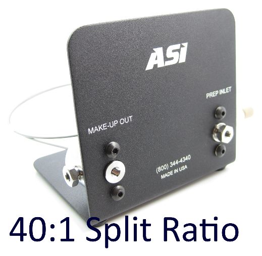 401 Split Ratio Fixed Makeup-Flow Splitter Prep Inlet Flow 1 - 5 mLmin