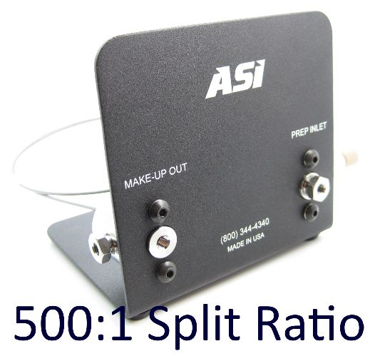 5001 Split Ratio Fixed Makeup-Flow Splitter Prep Inlet Flow 5 - 10 mLmin