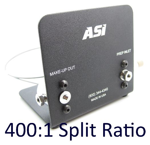 4001 Split Ratio Fixed Makeup-Flow Splitter Prep Inlet Flow 10 - 20 mLmin
