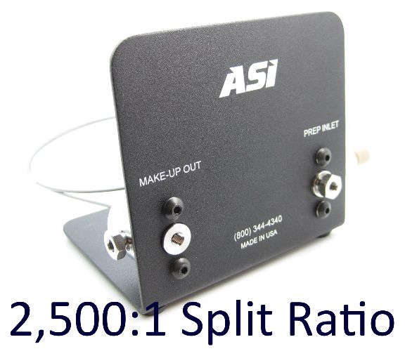 25001 Split Ratio Fixed Makeup-Flow Splitter Prep Inlet Flow 20 - 50 mLmin