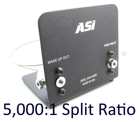 50001 Split Ratio Fixed Makeup-Flow Splitter Prep Inlet Flow 50 - 150 mLmin