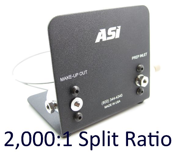 20001 Split Ratio Fixed Makeup-Flow Splitter Prep Inlet Flow 50 - 150 mLmin