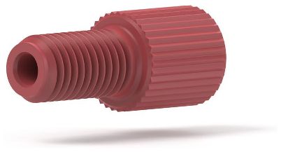 Male Nut 116in Red10pk IDEX HS P-202X