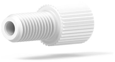 Flangeless Male Nut 116in White IDEX HS P-203