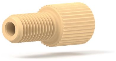 Flangeless Male Nut 116in Cream IDEX HS P-204