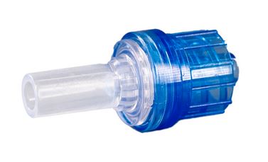 Check Valve luer pocket for 0.122-inch 3.1 mm OD tubing to male locking luer