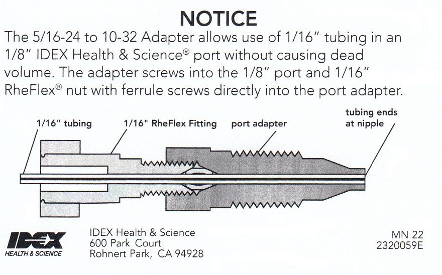 Port Adapter IDEX HS 6000-076