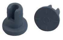 13mm Gefriertrockenstopfen Brombutyl hellgrau